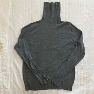 Ann Taylor Charcoal Turtleneck Sweater